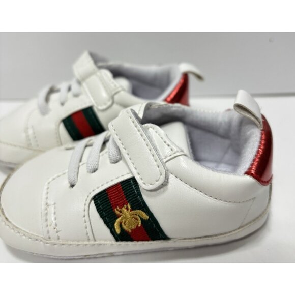 Baby Shoes Soft Sneaker Unisex Non-Slip Sole Infant First Walkers Size 3 GUC - Picture 4 of 10